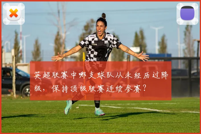 英超联赛中哪支球队从未经历过降级，保持顶级联赛连续参赛？